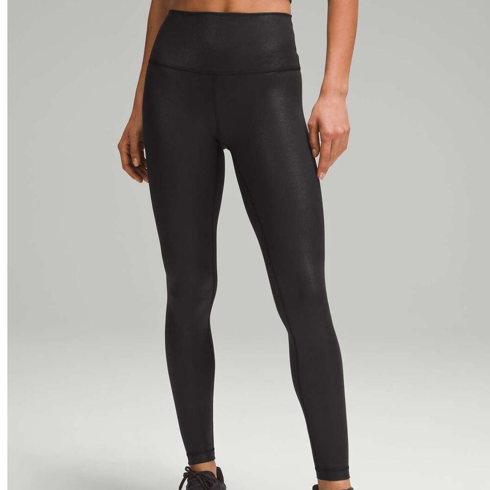 Lululemon NWT Wunder Train High-Rise Tight 28" Radiate Foil Print Black Size 2